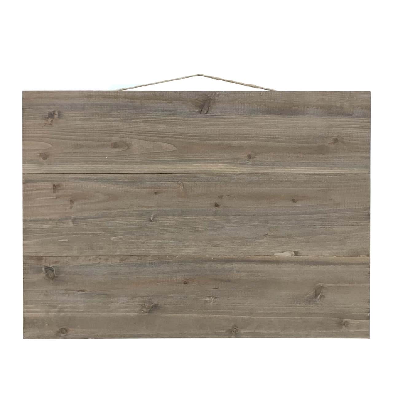 24&#x22; x 16.75&#x22;  Rectangular Wooden Plaque by Make Market&#xAE;